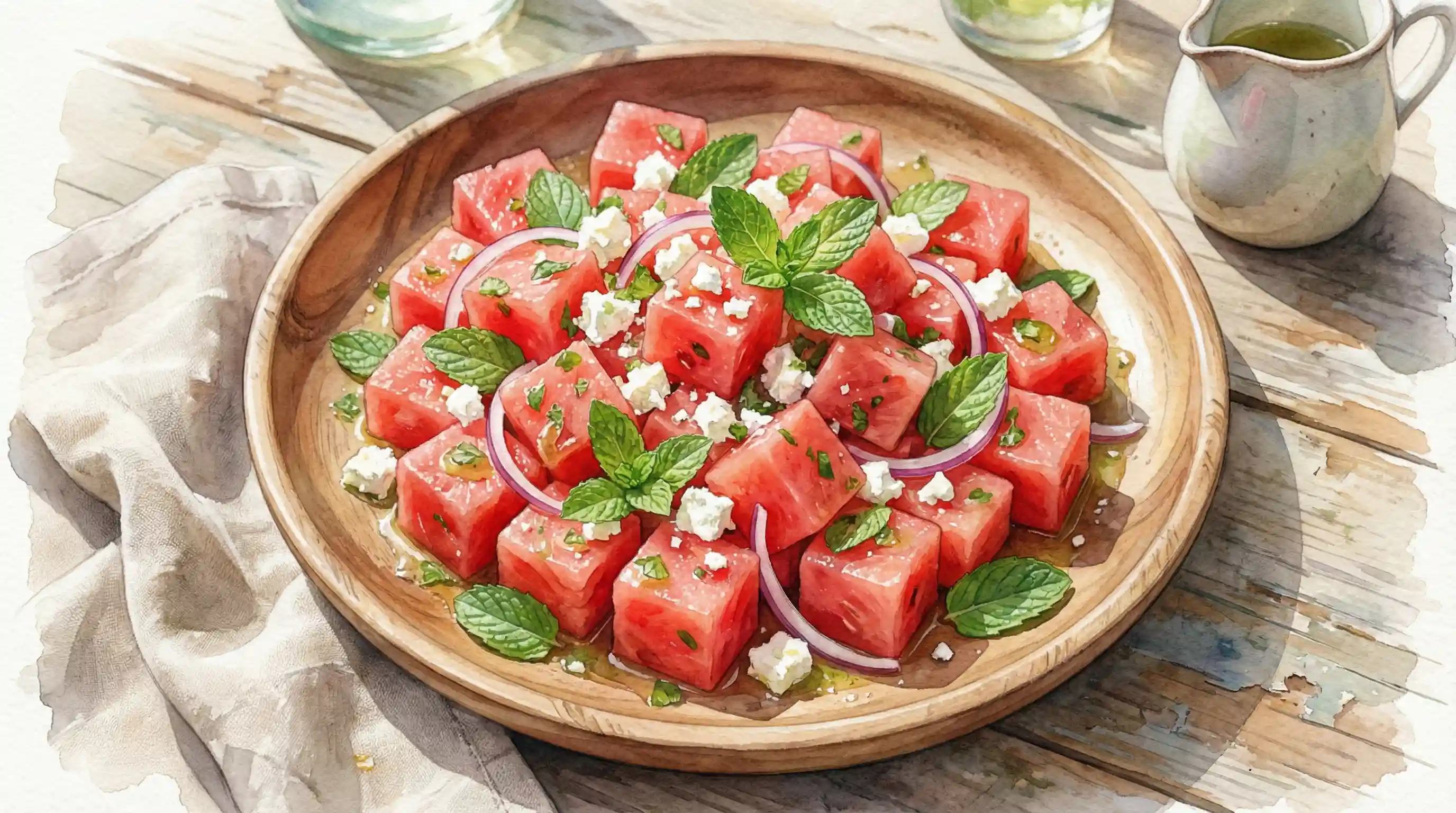 西瓜菲达奶酪沙拉 - 51吃瓜